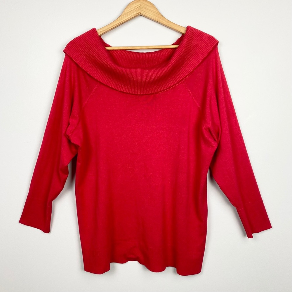 TORRID Cowl Neck Red Sweater 3x
